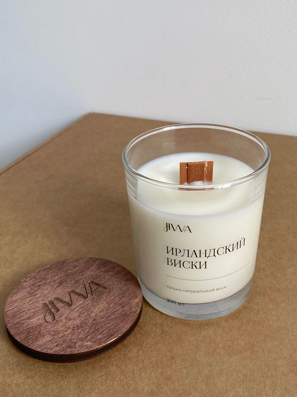 Свеча натуральная ароматическая JIWA 200 мл -  Ирландский виски