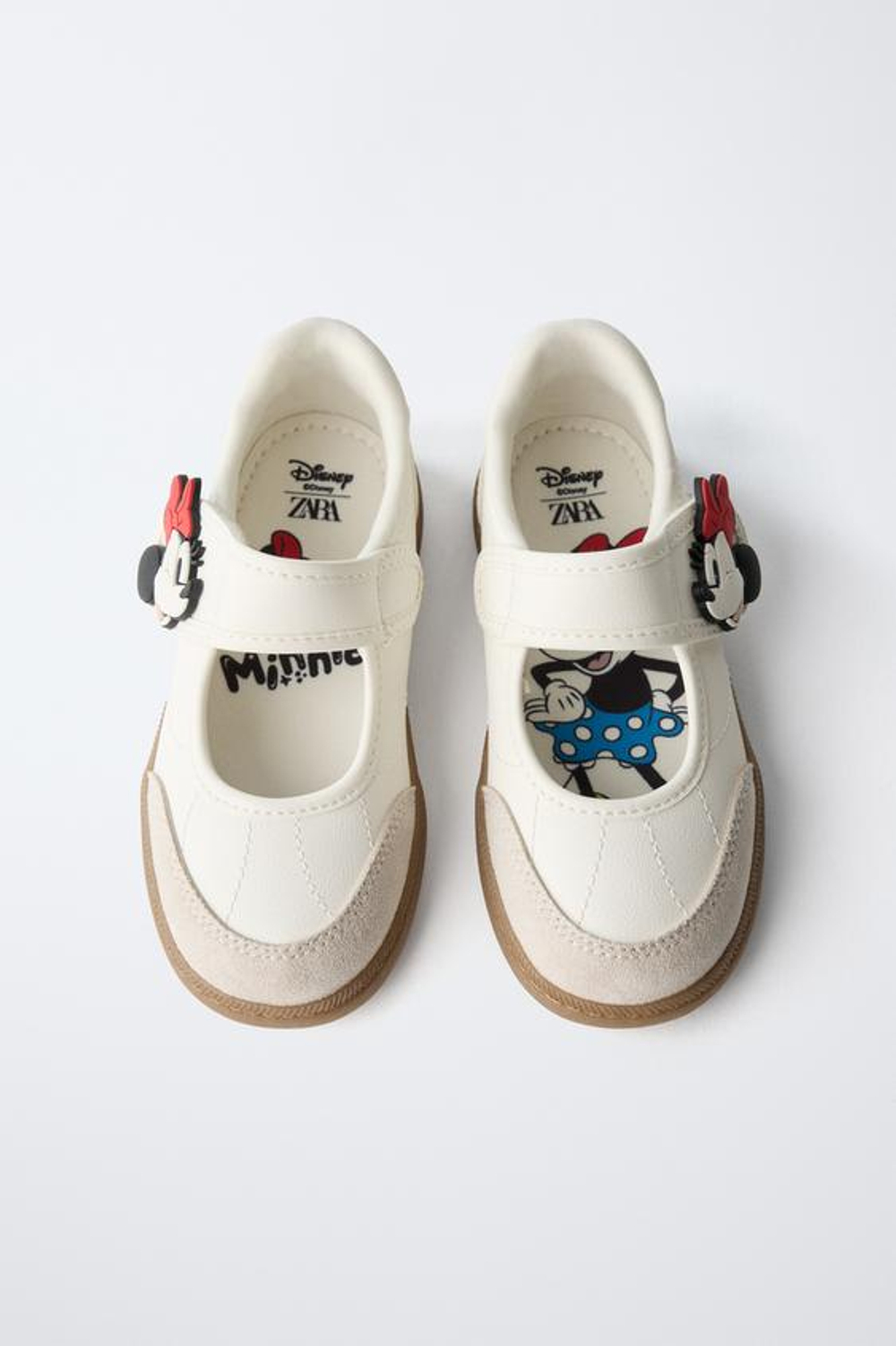 ZARA КРОССОВКИ MINNIE MOUSE © DISNEY, БЕЛЫЙ