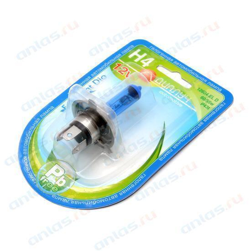 Лампа 12 В H4 60/55 Вт Р43 Eco Light 5000К галогенная блистер Диалуч