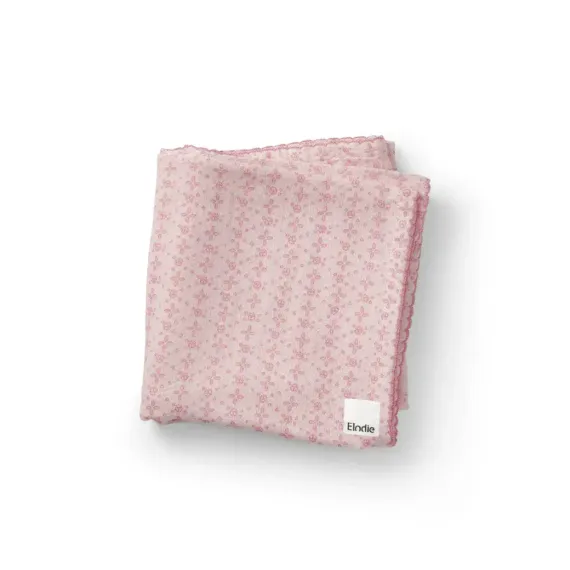 Муслиновый плед-пеленка Elodie Embroidery Anglaise Pink 80*80