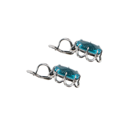 "Апулия" серьги в серебряном покрытии из коллекции "Метаморфозы" от Jenavi с английским замком