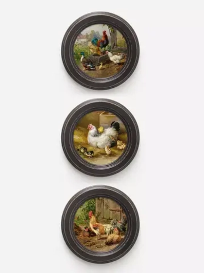 Картины на стену интерьерная на холсте 3 шт 17.5 см