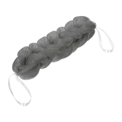Мочалка-косичка, серая, 40г, 26х5см, для бани и сауны, HotPot