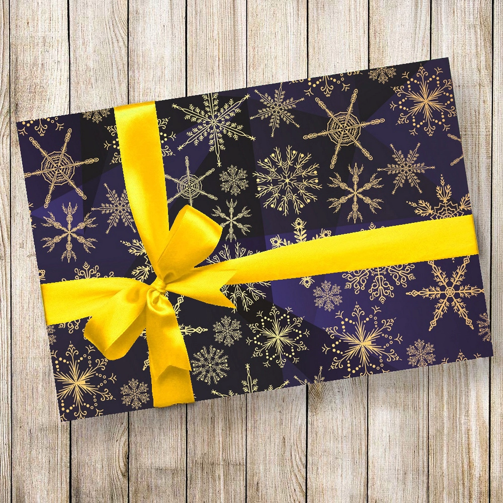 Бумага упаковочная 50х70 см «Роскошная метель» (1 лист)