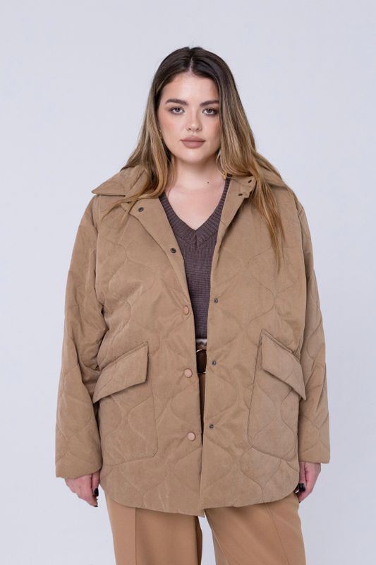 Куртка стеганая, кэмел