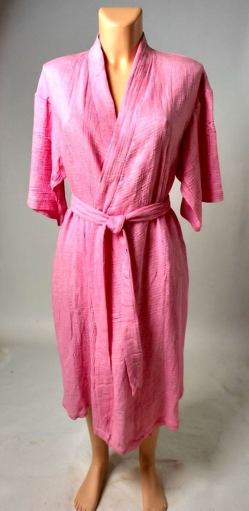 Халат женский, размер 42-52, цвет розовая фуксия