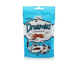 КОРМ DREAMIES ЛАКОМСТВО С ЛОСОСЕМ 60ГР