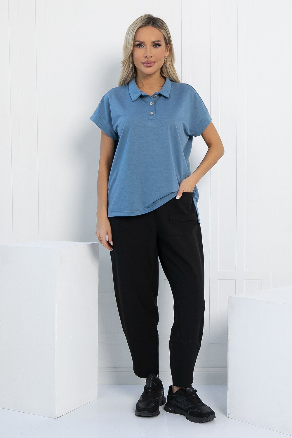 Поло Юлиана (синее) Б13071-10М LT Collection