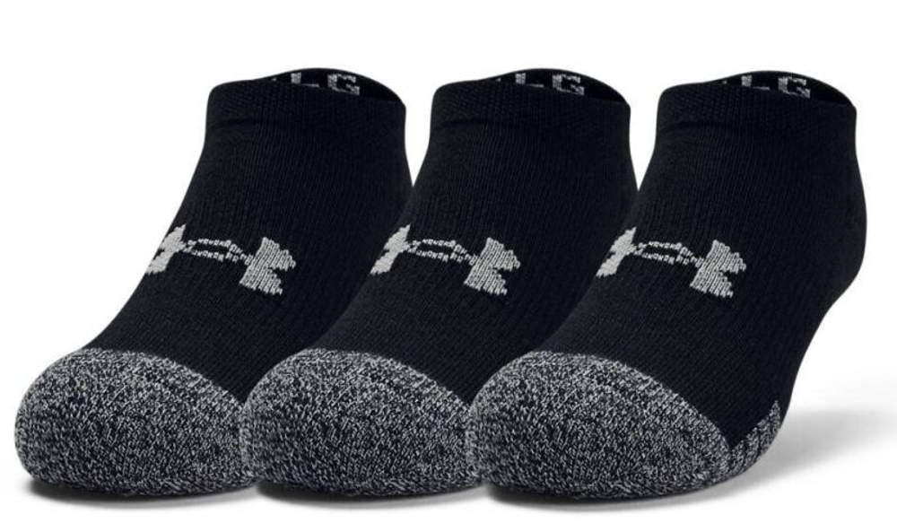 Теннисные носки Under Armour Jr Youth HeatGear No Show Socks 3P - black/steel