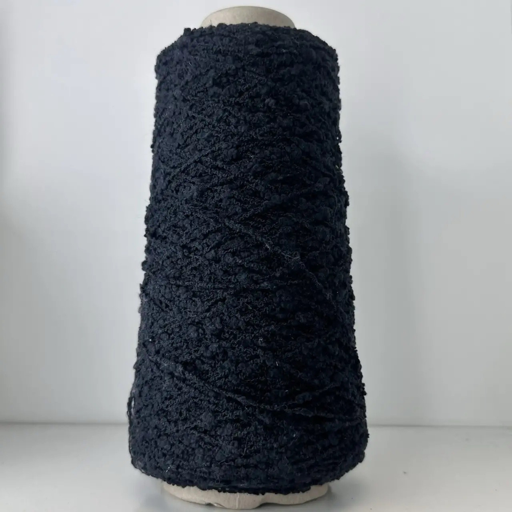 LOOP - Lineapiu'; 82% хлопок, 18% п/а; 200м/100гр; col. 250 Nero, цвет: черный