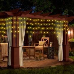 ENOB-2B ЭРА Гирлянда LED Бахрома 2м*1м теплый свет, 24V, IP44