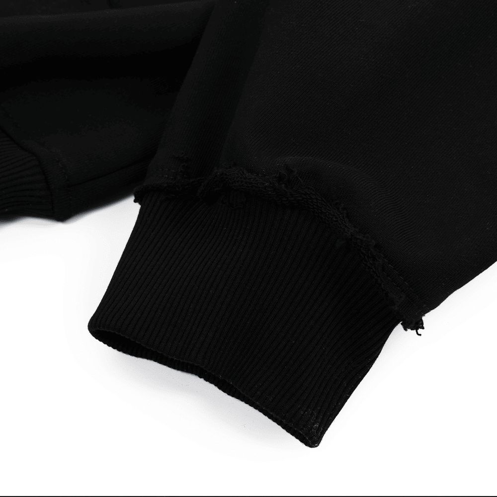 Худи Heartz Технопессимизм Heavycotton Embroided Blackout черный