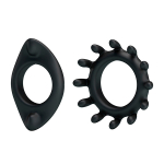 Набор из 2 фигурных эрекционных колец 3,6х5,6см и 5,4см Baile Ring BI-210161