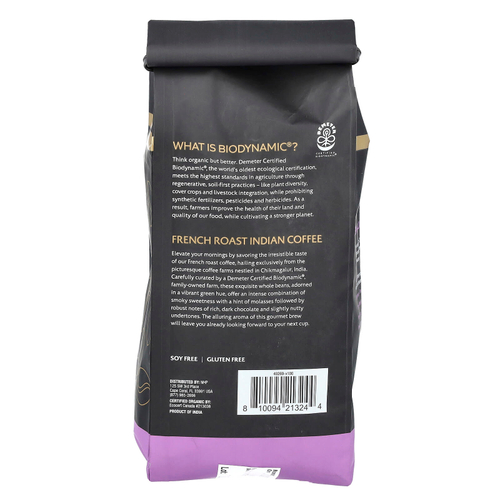Dr. Mercola, Solspring®, Biodynamic®, органический индийский кофе, цельные зерна, французская обжарка, 340 г (12 унций)