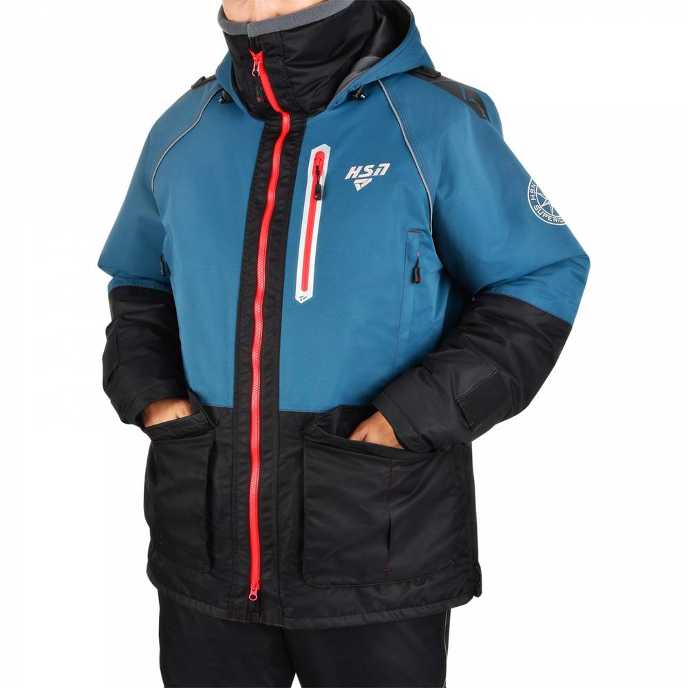 Костюм-поплавок мужской зимний "Rescuer VII comfort" -45, hardguard, бирюза, ХСН