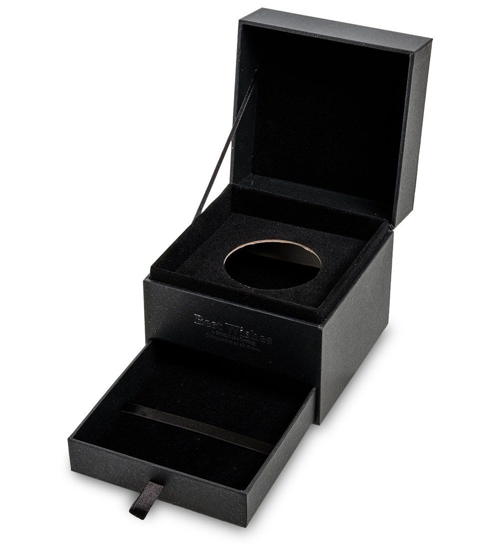 WG-88-A Коробка подарочная «Best wishes» цв.черн.