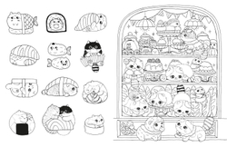 A Million Kittens. Coloring Book