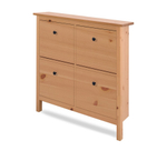 Обувница 4 ящика КЫМОР (HEMNES), 106х101х22 см, светло-коричневый