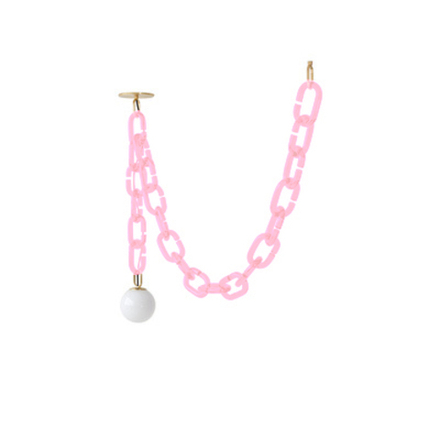 Подвесной дизайнерский светильник  Cerine Swagged Pendant by Trueing Studio (розовый)