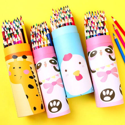 Карандаши цветные для рисования в наборе 18 штук, в тубе