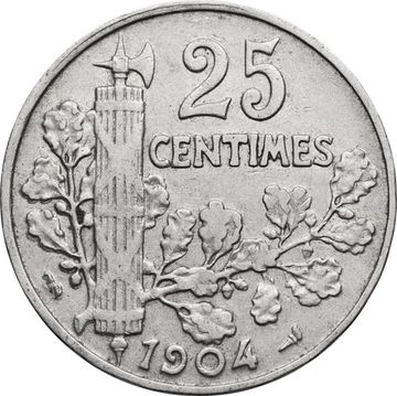 25 сантимов 1904 Франция