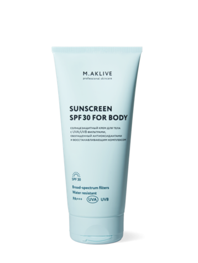 M.AKLIVE Солнцезащитный крем для тела SPF30 200мл