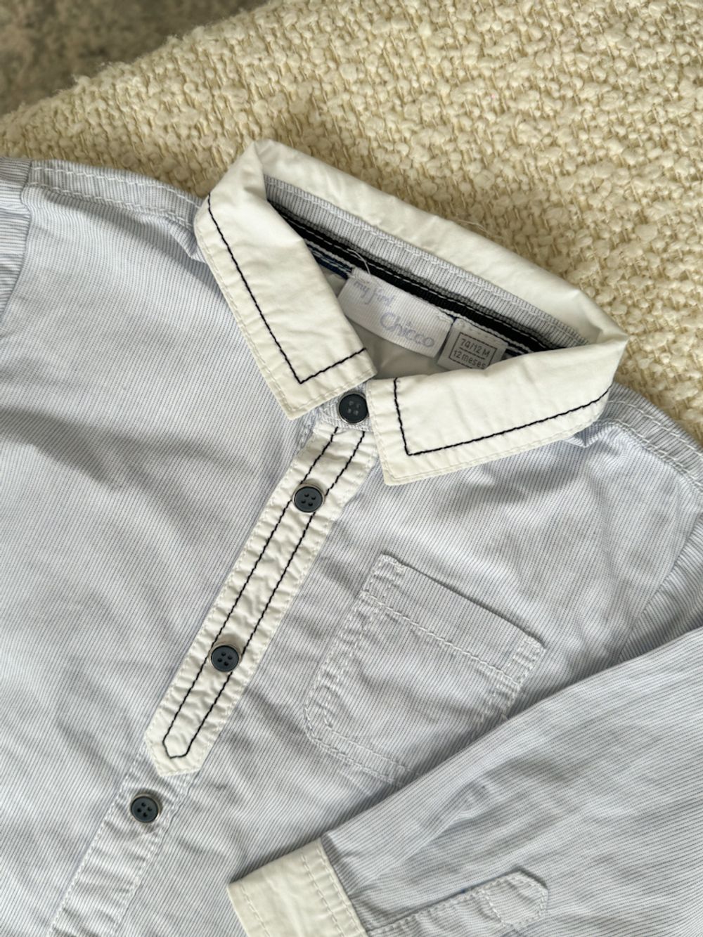 Хлопковая рубашка Chicco, 74