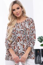 Блуза "Рио" (энимал принт) Б6087 LT Collection (Акция)