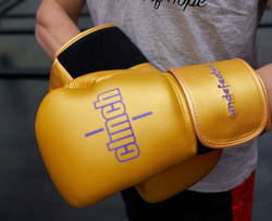 Перчатки боксерские Clinch Undefeated золотые C161