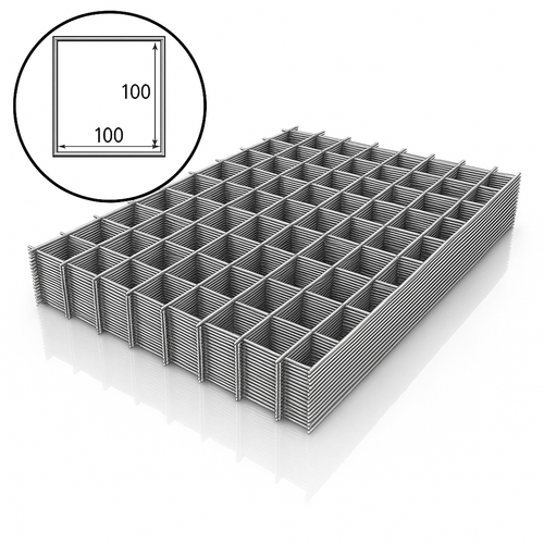 Сварная сетка 100*100 диаметр 3 мм (карта 1000*2000, 10шт)
