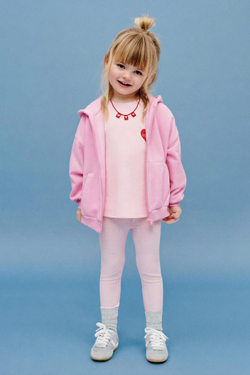 ZARA ЛЕГИНСЫ В РУБЧИК, ПАСТЕЛЬНАЯ МАЛЬВА