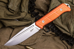 Туристический нож Baikal D2 StoneWash Kydex, G10 Orange