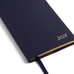Smythson Ежедневник 2026 Panama Weekly Diary with Pocket, Navy