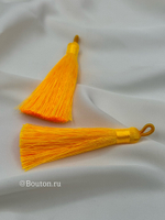 Кисточка для штор ярко-желтая 8 см