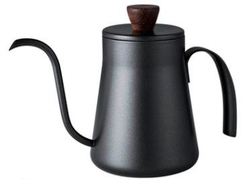 Чайник для альтернативного заваривания AnyBar, длинный носик, тефлоновое покрытие, 400 мл, черный