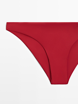 Massimo Dutti Однотонные плавки бикини, красный