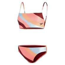 Купальник SPEEDO Womens Printed Adjustable Thinstrap 2 Piece 8-00308314497, размер 36, российский размер 48, полиэстер, эластан, мултикол