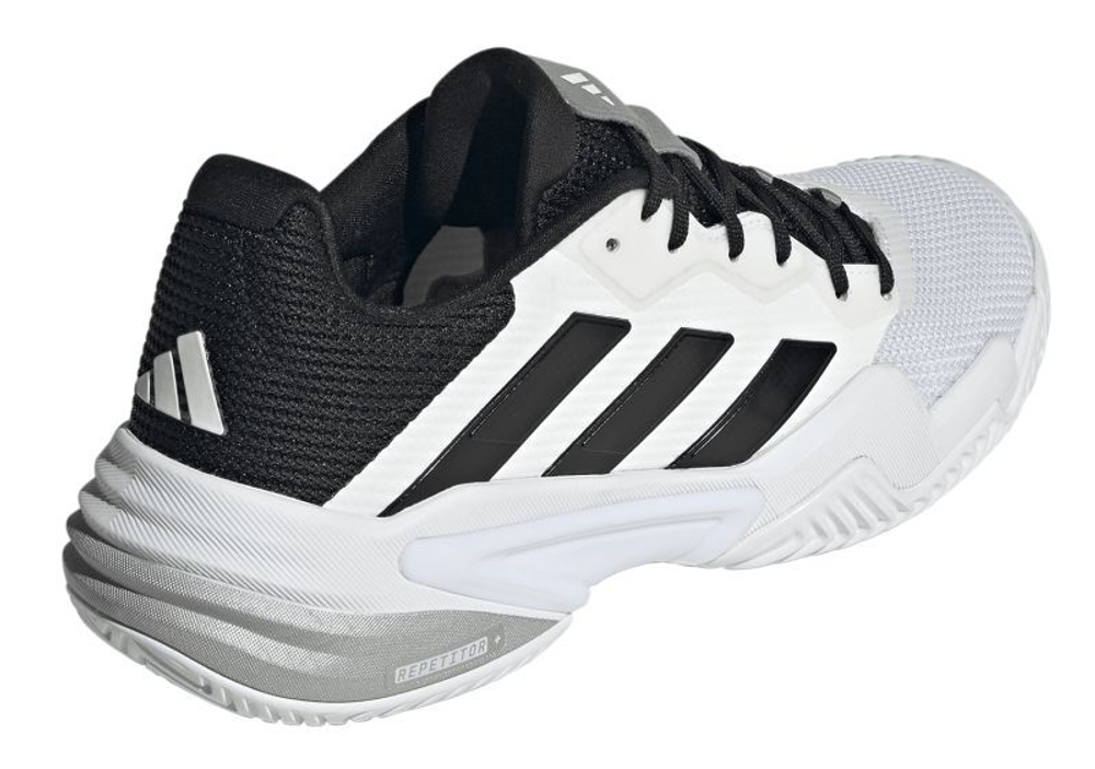 Мужские кроссовки теннисные Adidas Barricade 13 M - cloud white/core black/grey three