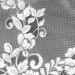 Полотно жаккардовое рис. 2-15-20 Б,  высота 0.8м, цвет белый, Россия.