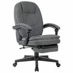 Кресло офисное CH-868MSG-BF, синхромеханизм, вибромодуль, подставка для ног, ткань, серое, 1998751