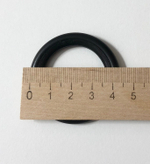 Кольцо кованое Готика d20 мм с крючком, цвет черный