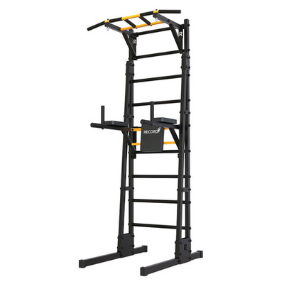 Шведская стенка Record R, напольная, турник Классик, черный (R2)