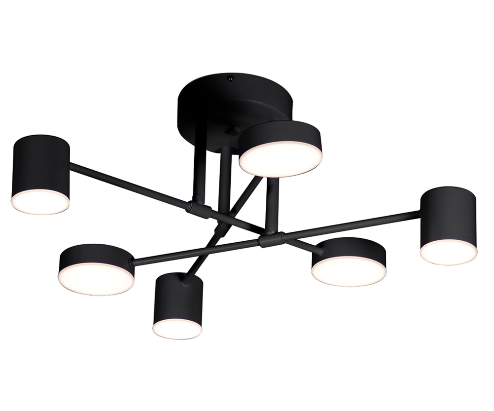 07649-6D,19(3000K) Люстра димм.Мекли черный