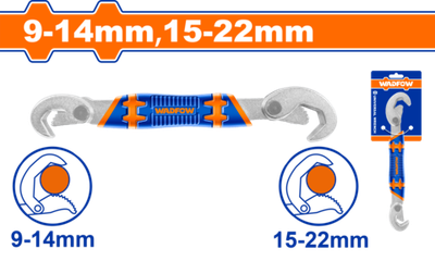 Ключ универсальный 9-14 мм, 15-22 мм (12/72) WADFOW WUW1101