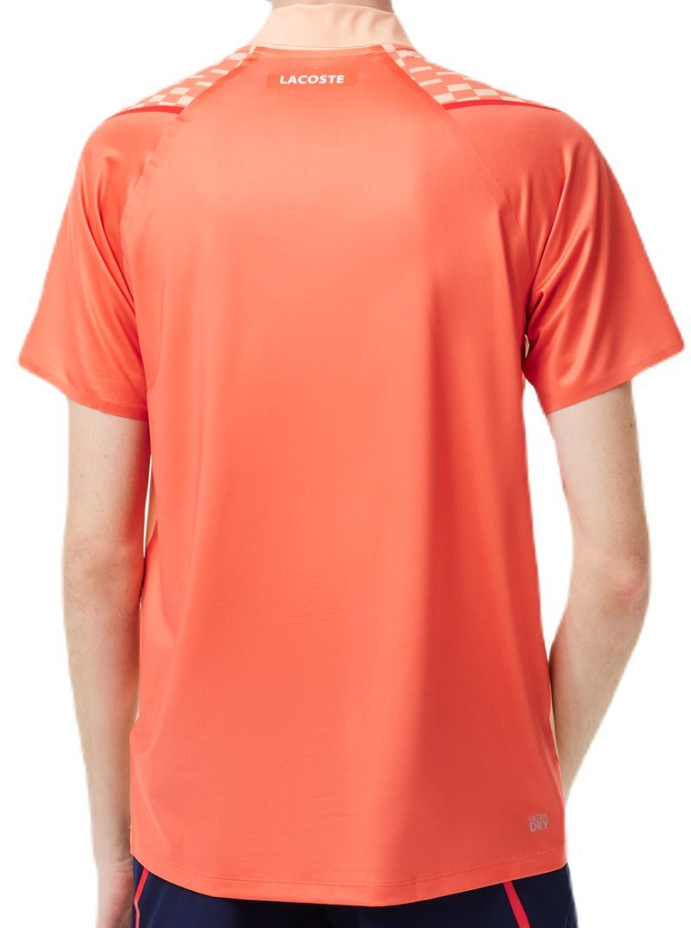 Теннисное поло Lacoste Tennis x Novak Djokovic Tricolour Polo Shirt - light orange/red/orange