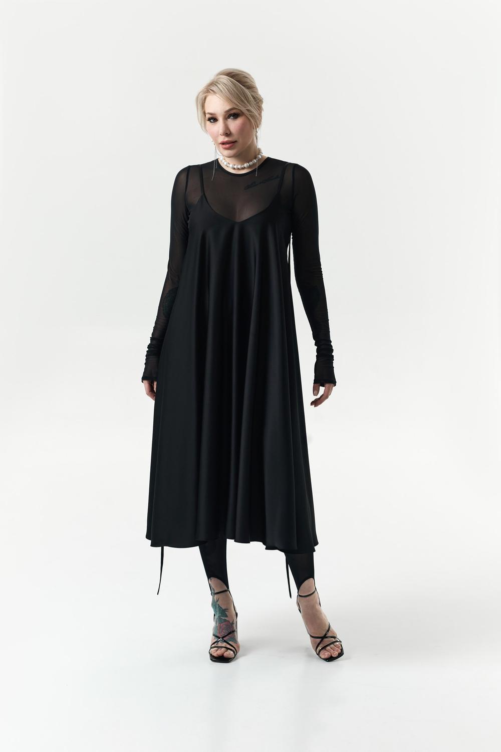 ПРЕДЗАКАЗ Платье полусолнце AFTER BLACK