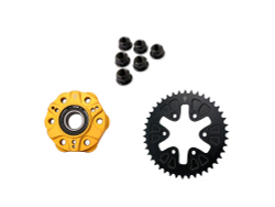 CN343B-FC251 CNC RACING RR SPROCKET AND FLANGE KIT W/ NUTS (DSRT X, MTS V2)
