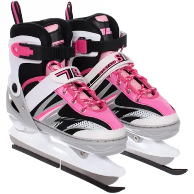 Коньки раздвижные, ледовые с роликовым блоком Sportage FIT105 Dual (размер 34-38)