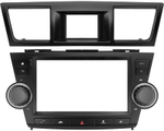 Магнитола для Toyota Highlander 2 XU40 2007-2013 (рамка с крутилками и кнопками) - Teyes CC3-2K QLed Android 10, ТОП процессор, SIM-слот, CarPlay