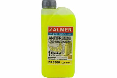 Антифриз ZALMER ZR3500 G11 LLC (желтый) 1кг